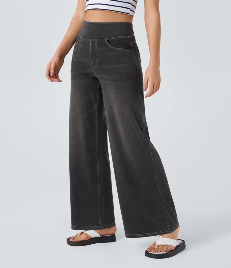 Cali Stretch Wide Jeans