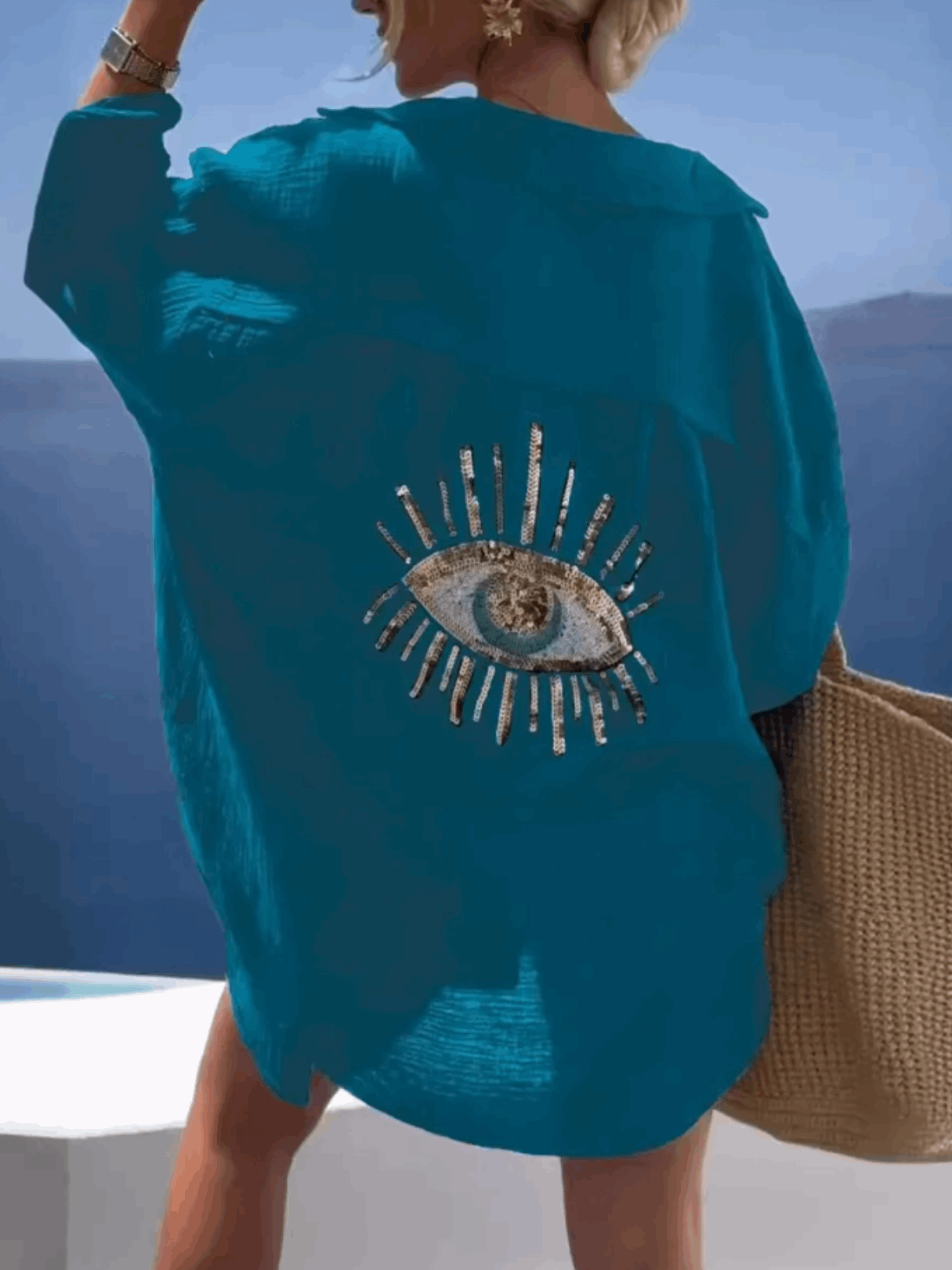 Golden Eye Oversized Shirt