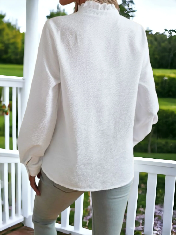 Soft Ruffle Charm Blouse