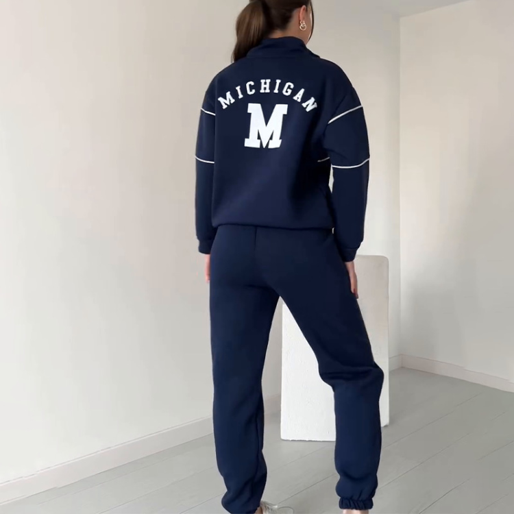 Varsity Zip Tracksuit Set