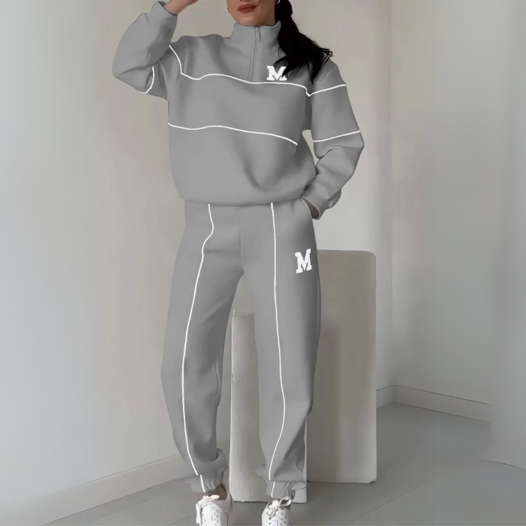 Varsity Zip Tracksuit Set