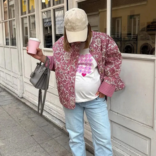 Floral Coastline Quilted Jacket