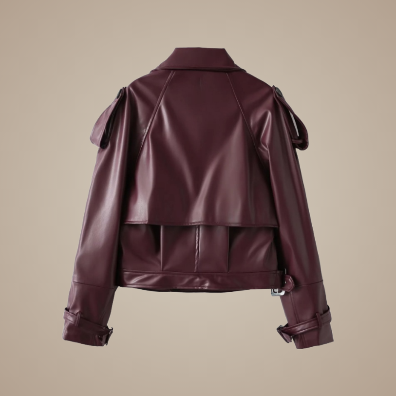 Velvet Noir Cropped Jacket