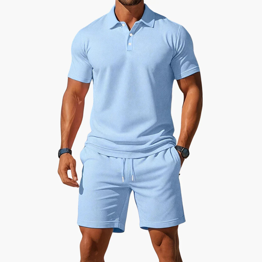 The Capri Polo Short Set