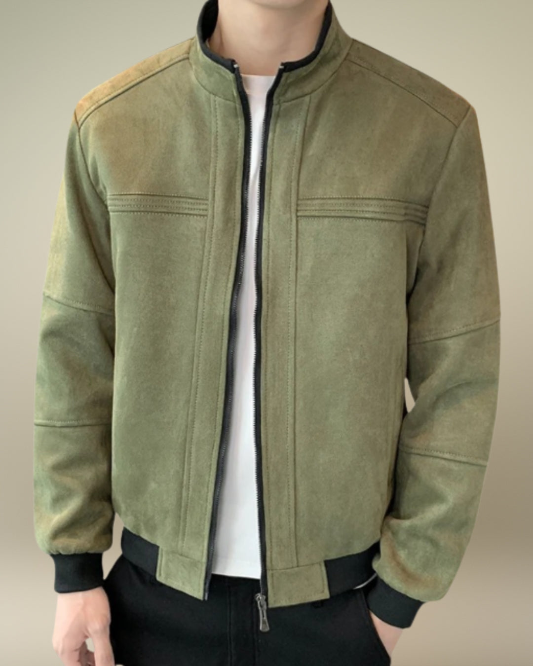 Urban Suede Bomber Jacket
