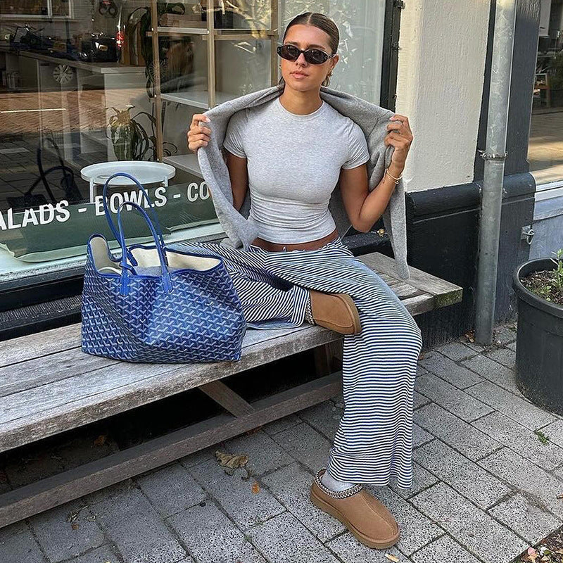 Lydia – Coastal Stripe Flares