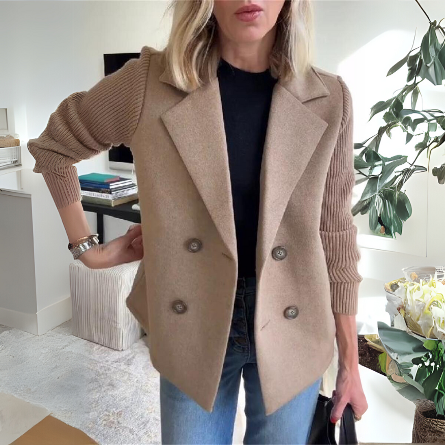 Savannah Ribbed Sleeve Blazer