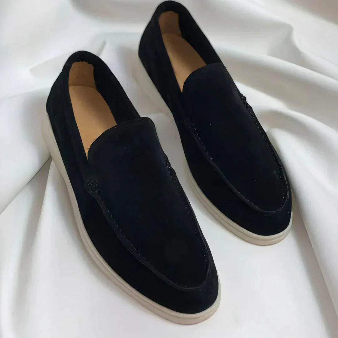 The Lisbon Suede Slip Loafers