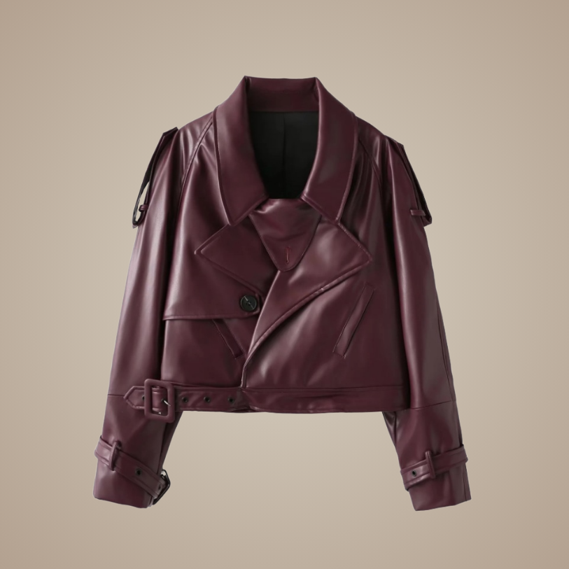 Velvet Noir Cropped Jacket