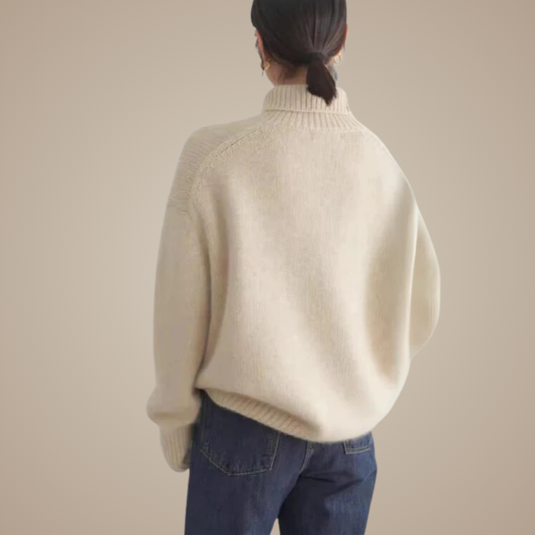 Heather Grey Turtleneck Knit