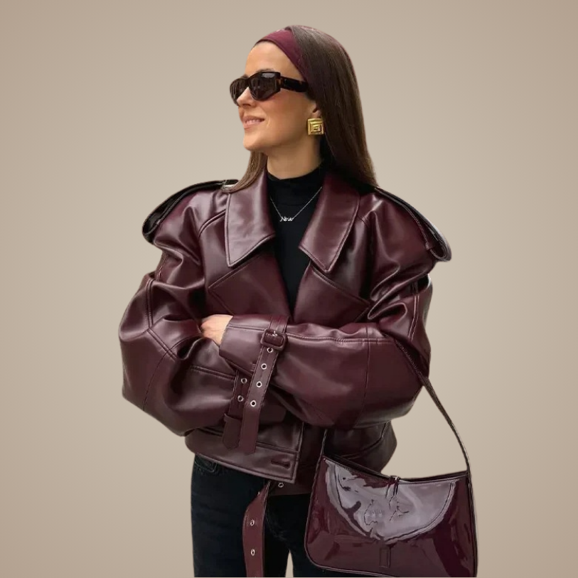 Velvet Noir Cropped Jacket