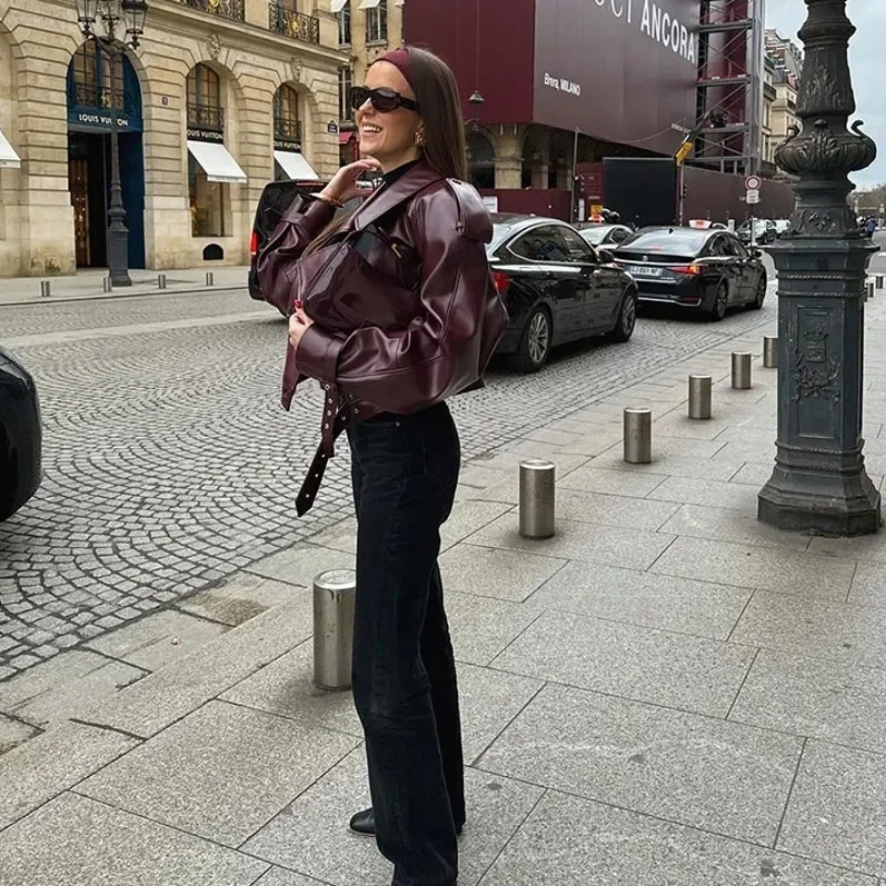 Velvet Noir Cropped Jacket