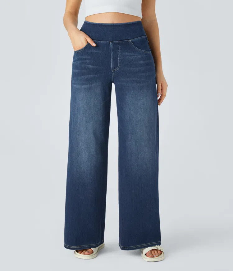Cali Stretch Wide Jeans