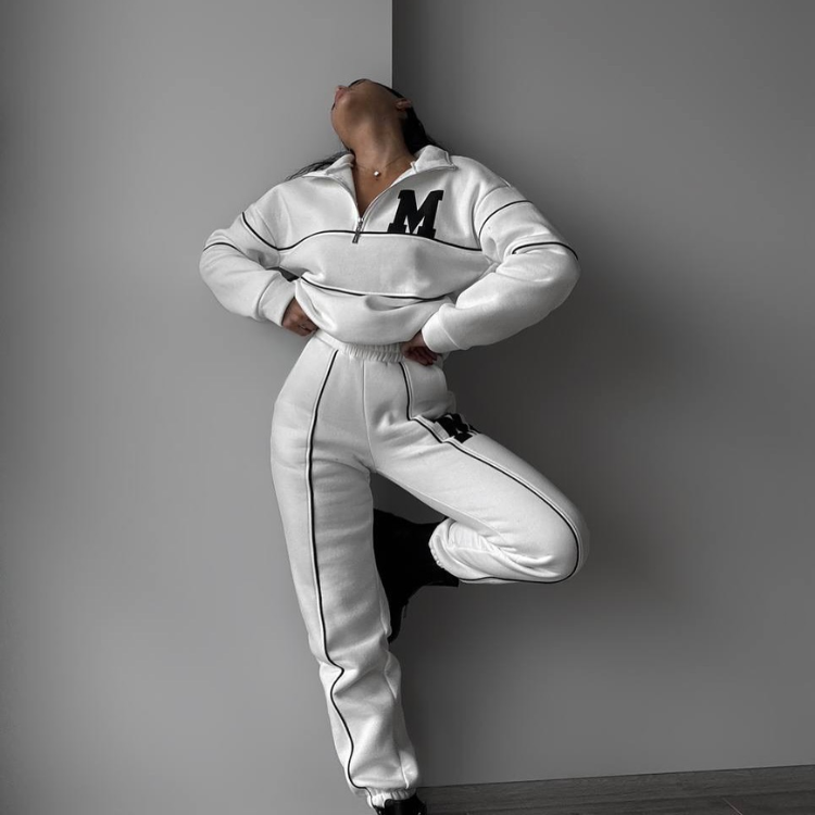 Varsity Zip Tracksuit Set