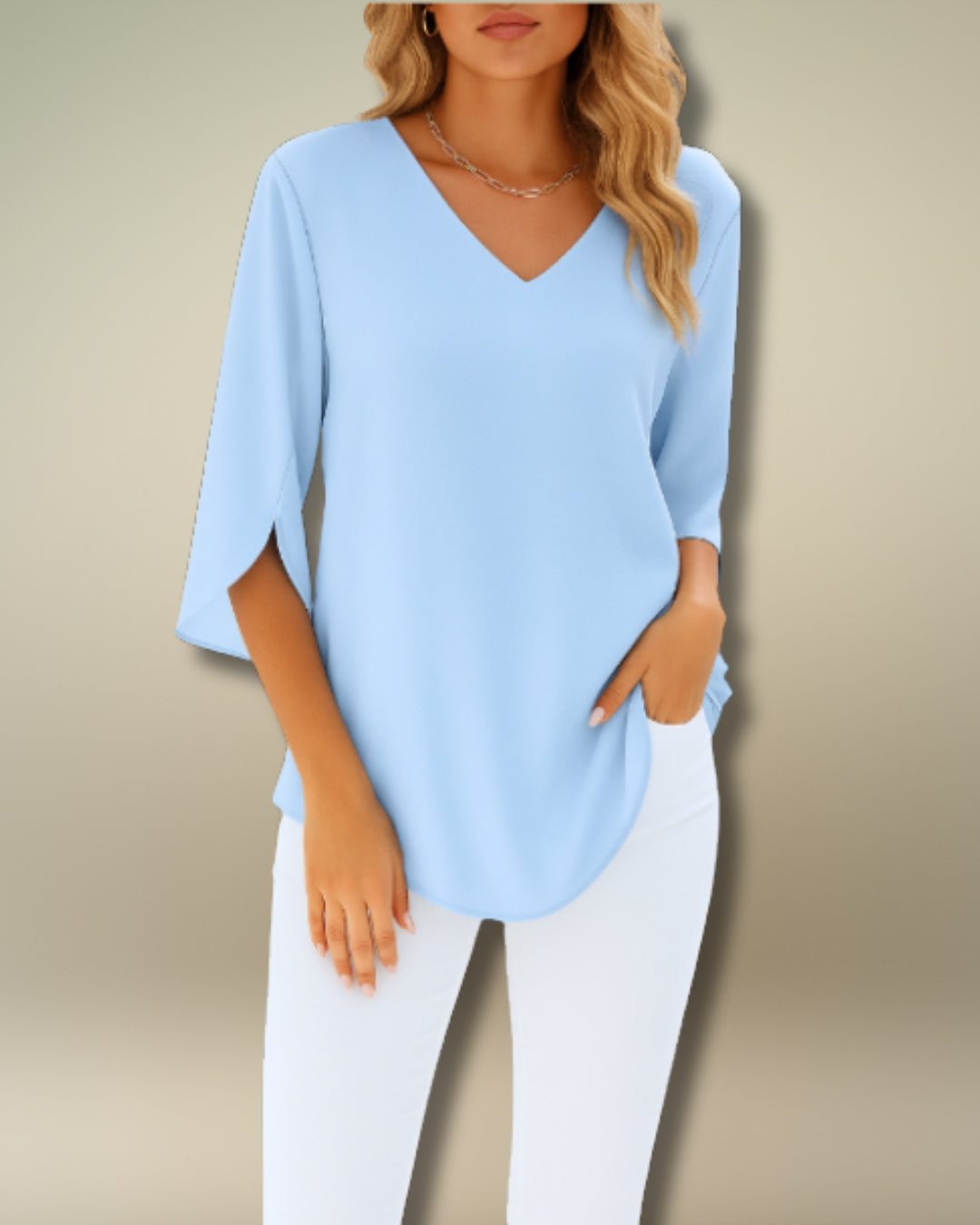 Skyline V-Neck Blouse