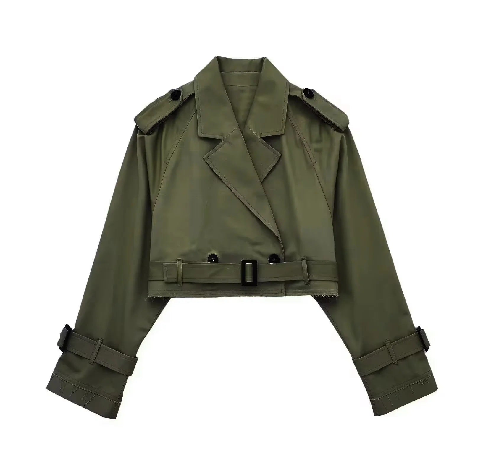 Isla – Cropped Trench Jacket