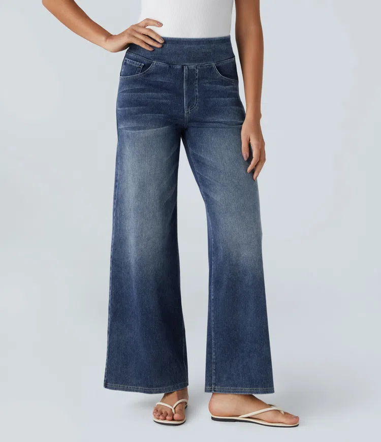 Cali Stretch Wide Jeans