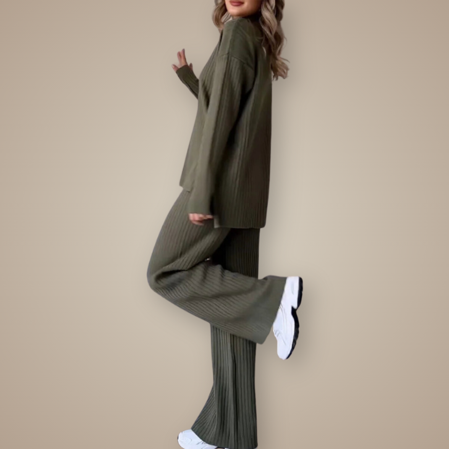 Jet Black Lounge Knit Set