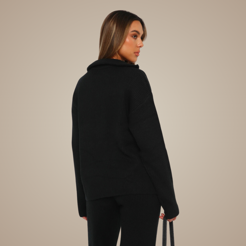 Ash Ribbed Lounge Set