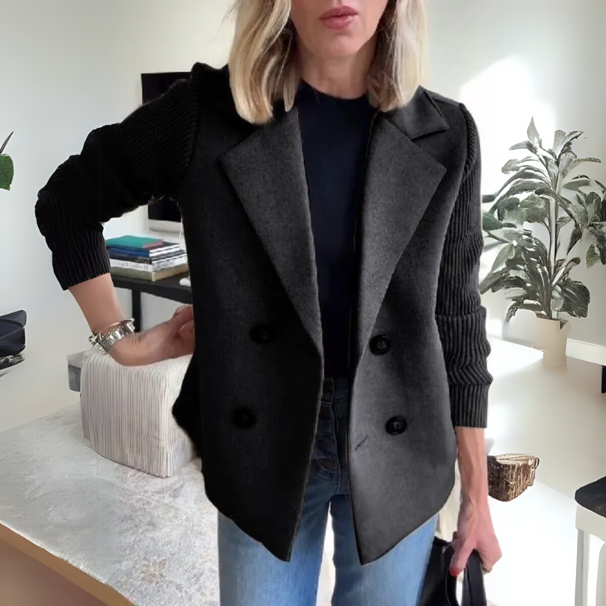 Savannah Ribbed Sleeve Blazer