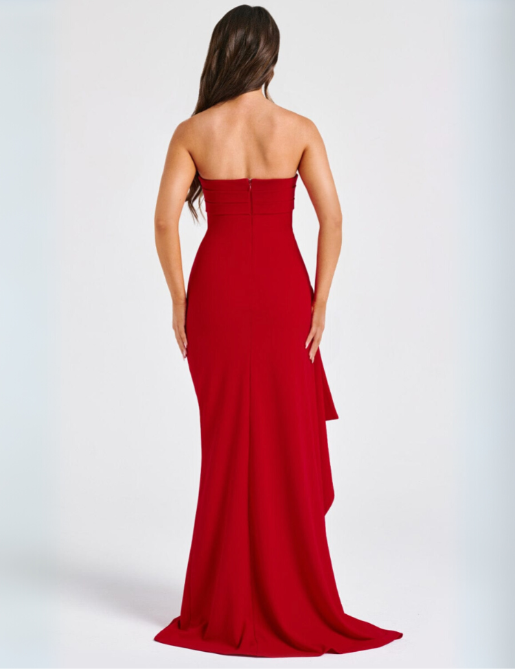 Seraphina Pleated Cutout Gown