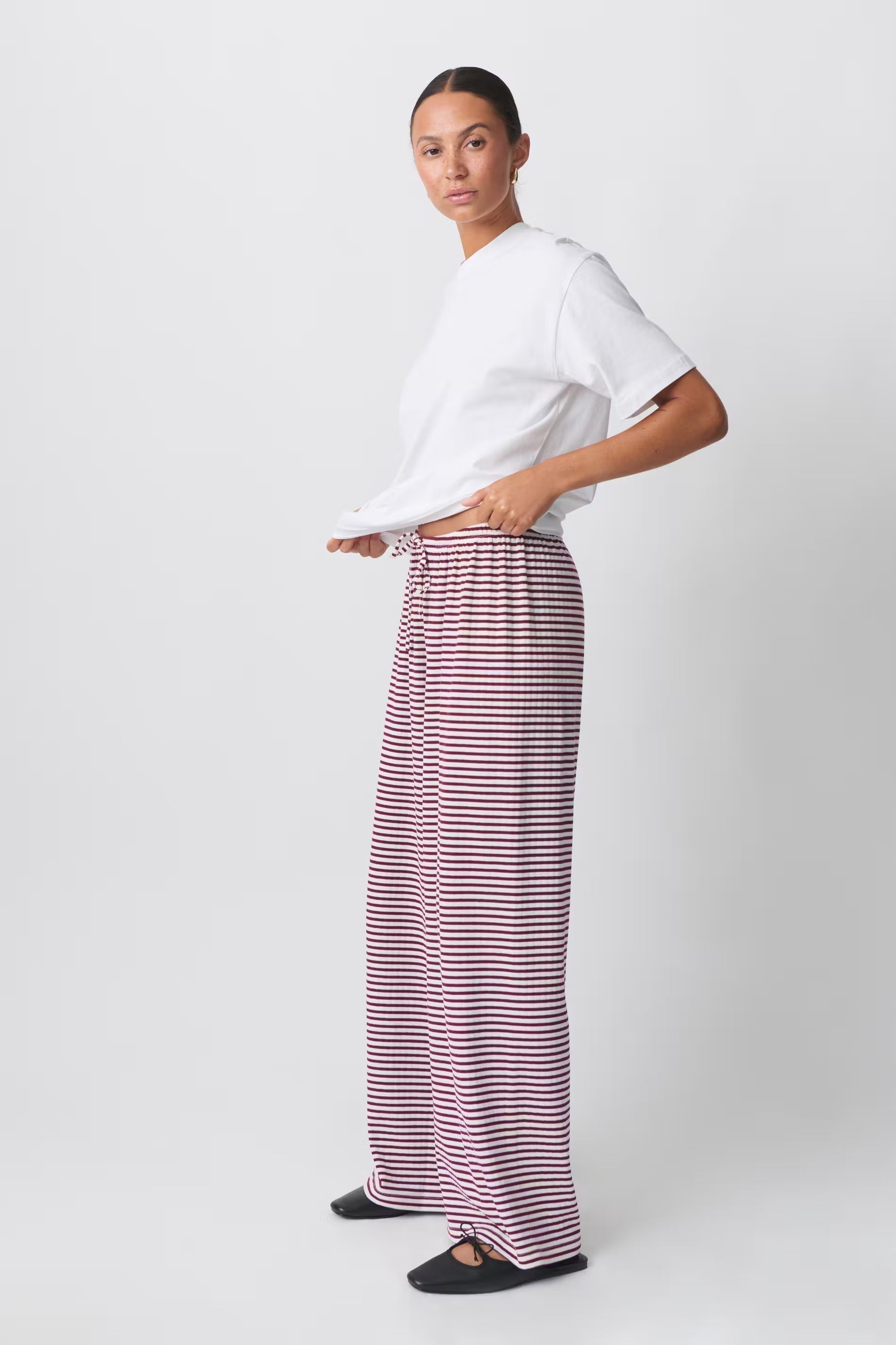 Lydia – Coastal Stripe Flares