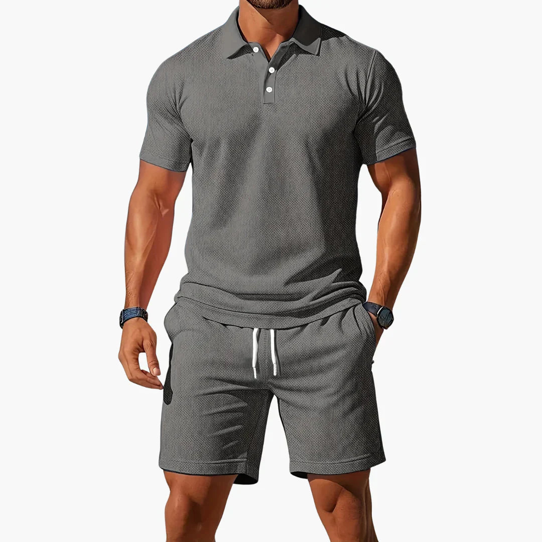 The Capri Polo Short Set