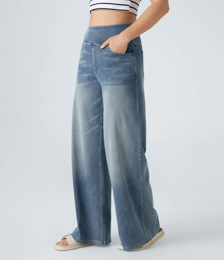 Cali Stretch Wide Jeans