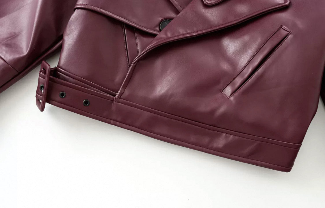 Evelyn – Luxe Leather Jacket