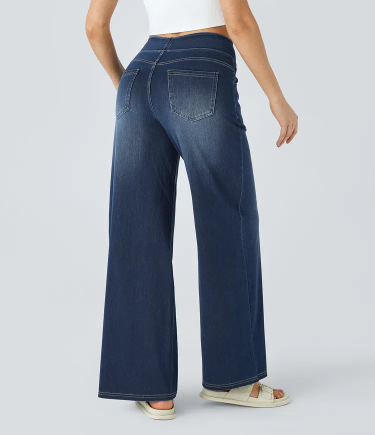 Cali Stretch Wide Jeans