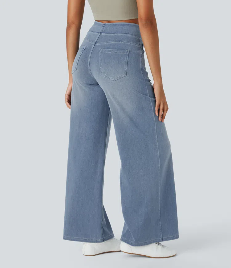 Cali Stretch Wide Jeans