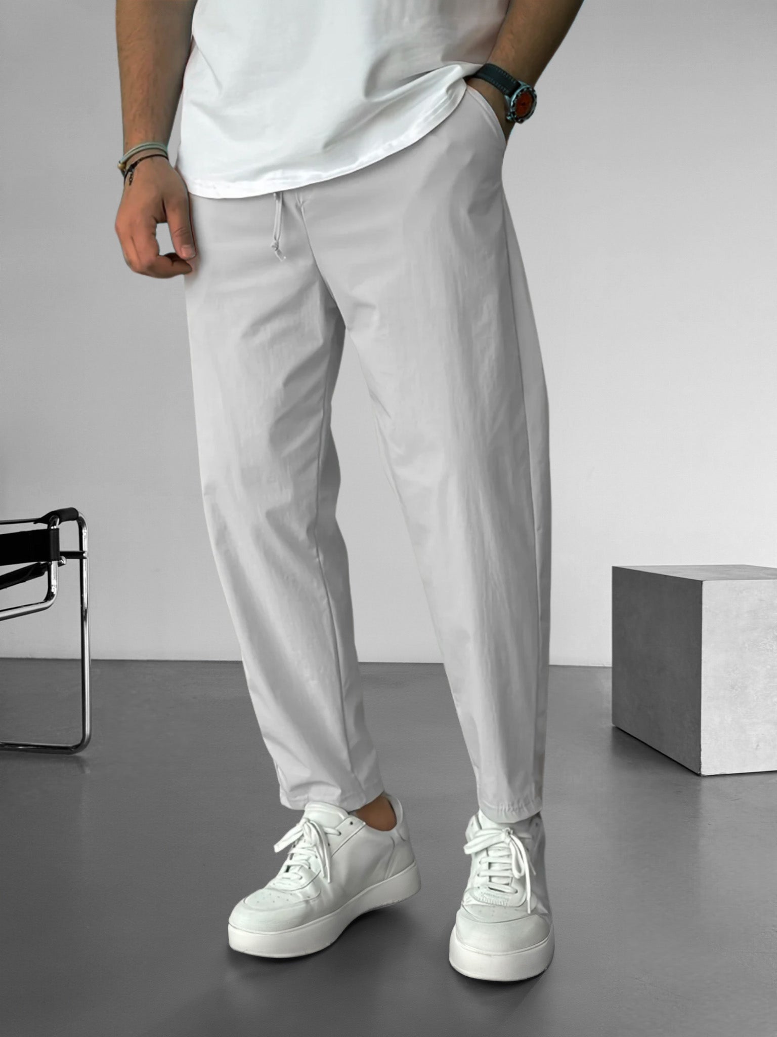 Jason - Essential Tapered Drawstring Trousers