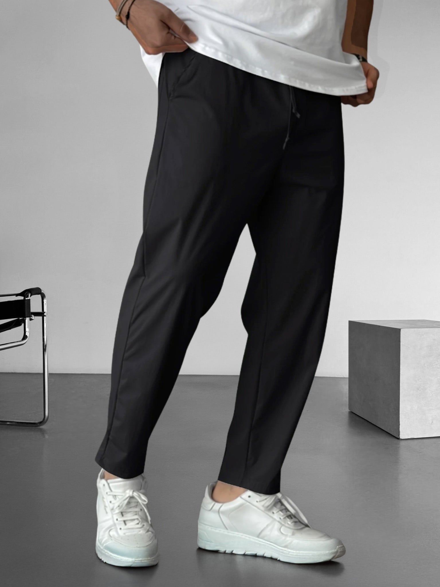 Jason - Essential Tapered Drawstring Trousers
