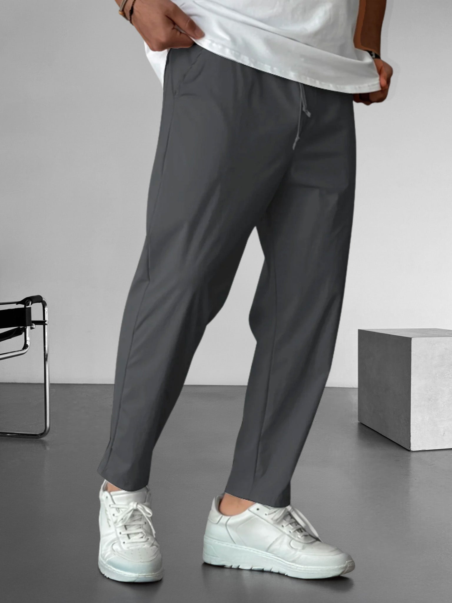 Jason - Essential Tapered Drawstring Trousers