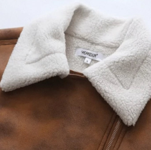 Marissa – Shearling Crop Jacket