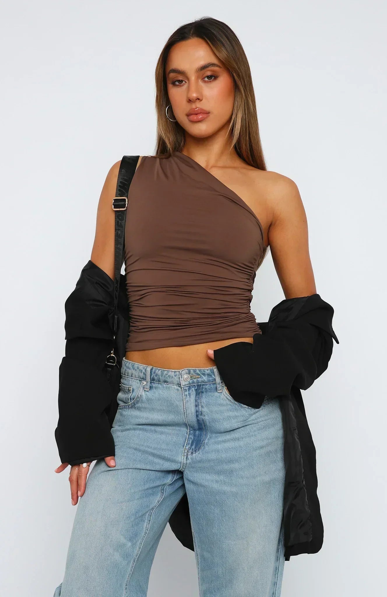 Sienna – Ruby One-Shoulder Top