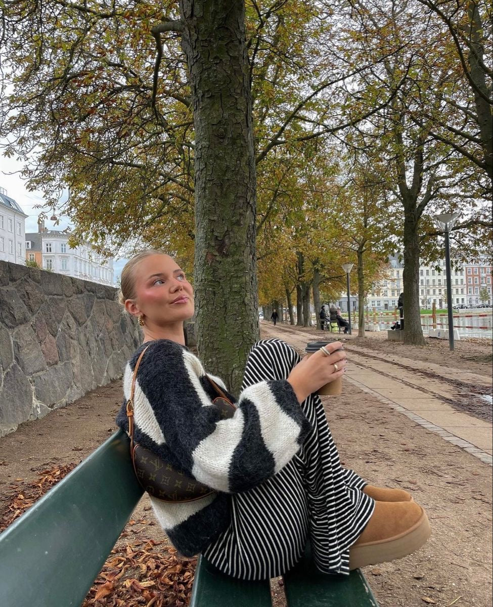 Lydia – Coastal Stripe Flares