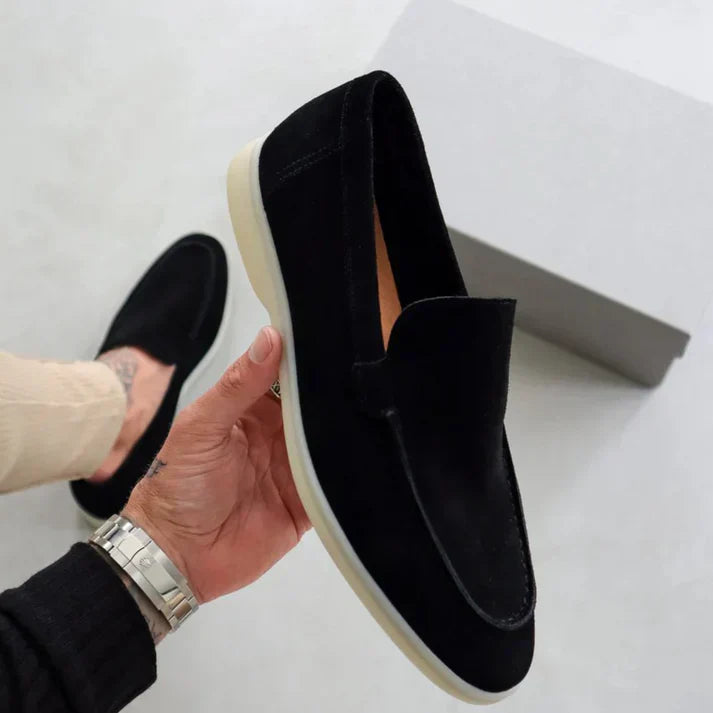 The Lisbon Suede Slip Loafers