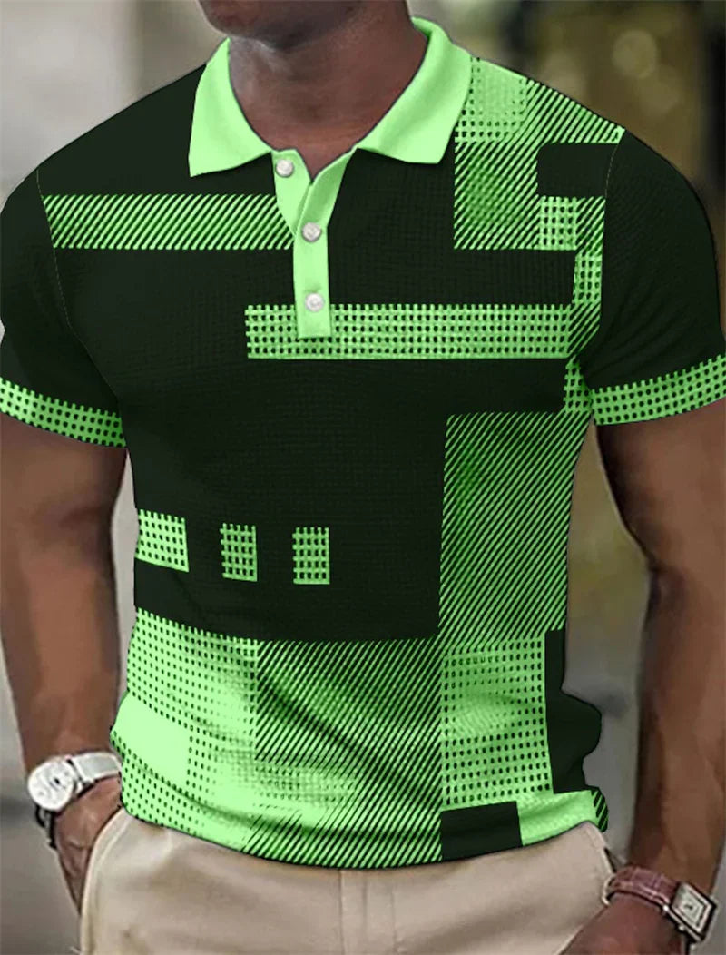 Darius™ – Monochrome Grid Polo