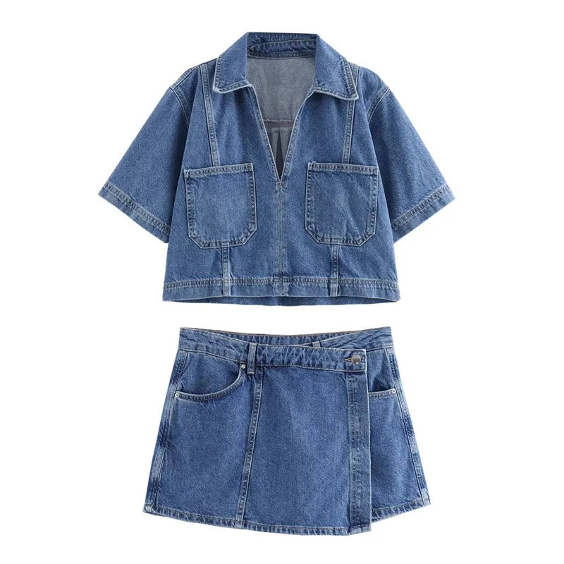 The Luna Denim Set