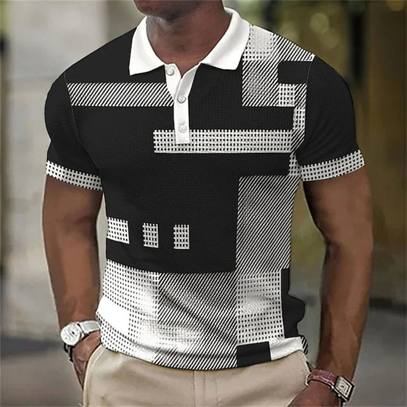 Darius™ – Monochrome Grid Polo