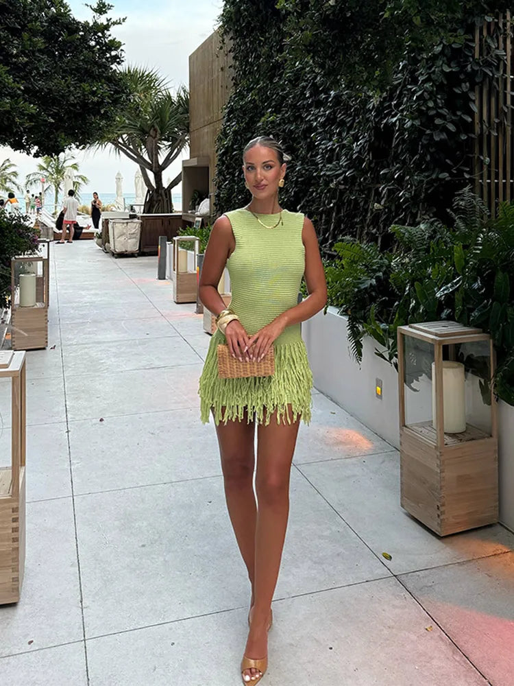 The Amina Tassel Dress