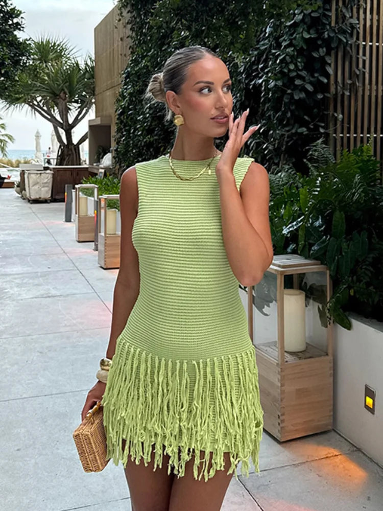 The Amina Tassel Dress