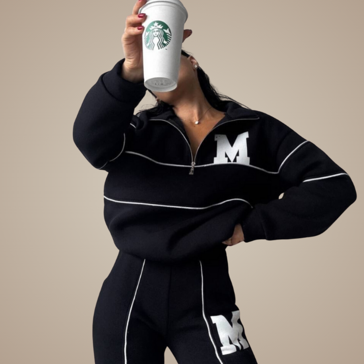 Varsity Zip Tracksuit Set