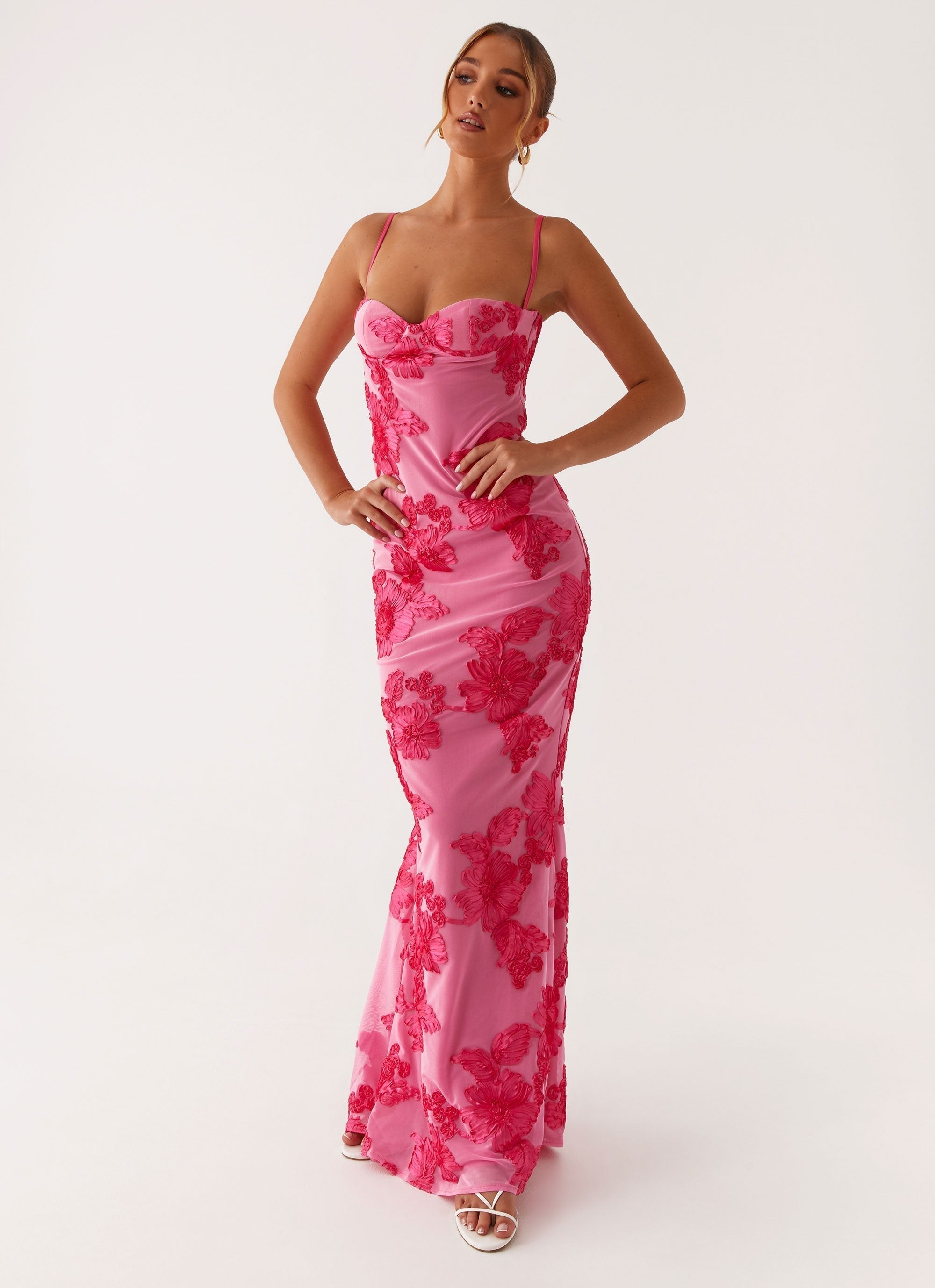 Rosalia Embroidered Evening Dress
