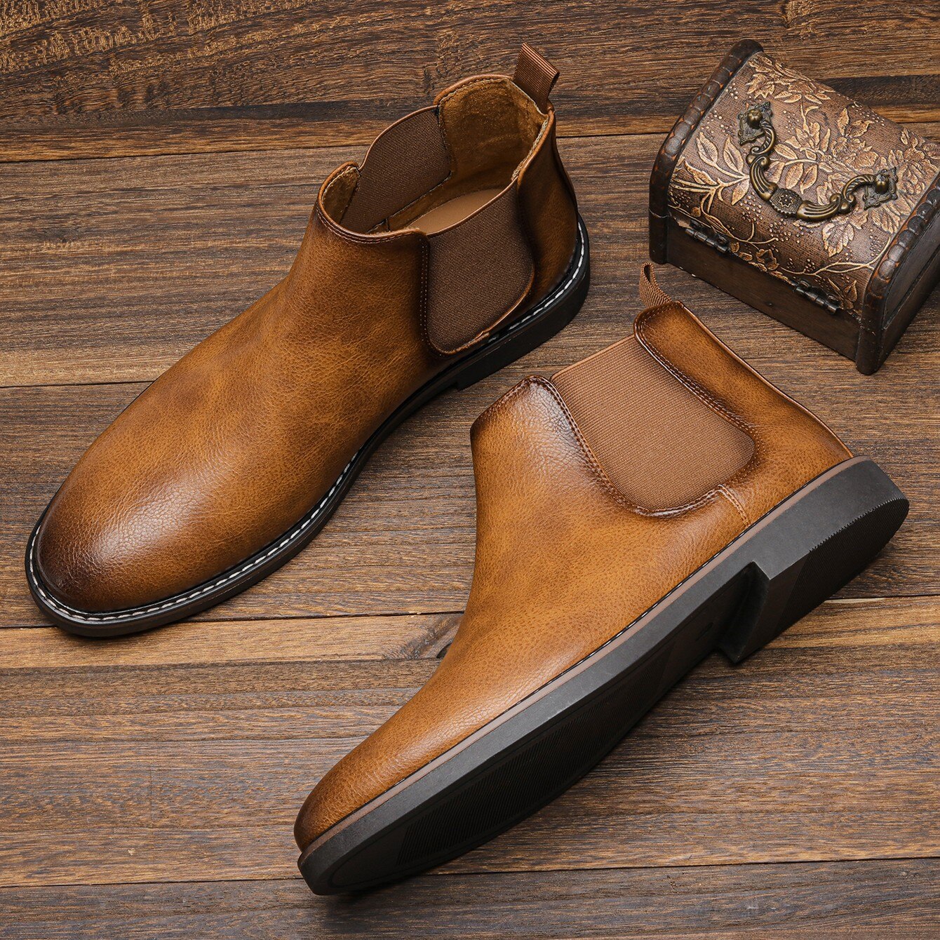 The Barrett Leather Chelsea Boots