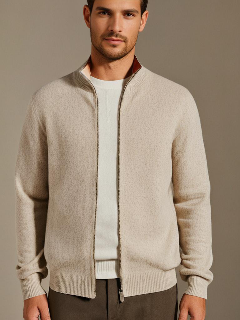 Alessandro™ – Heritage Knit Zip Jacket