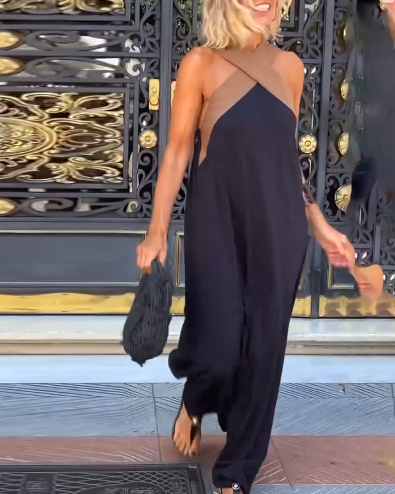 Sienna Luxe Halter Dress