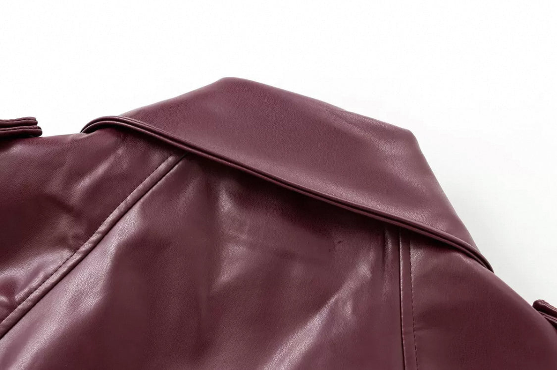 Evelyn – Luxe Leather Jacket