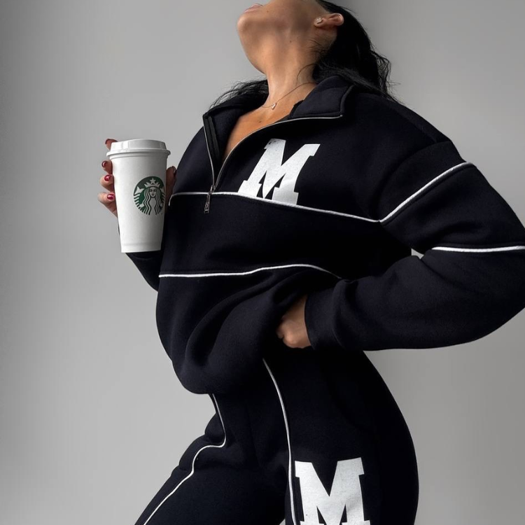 Varsity Zip Tracksuit Set